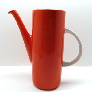 Royal Doulton Orange 1970's Coffee Pot 8 5/8" Tall With No Lid
